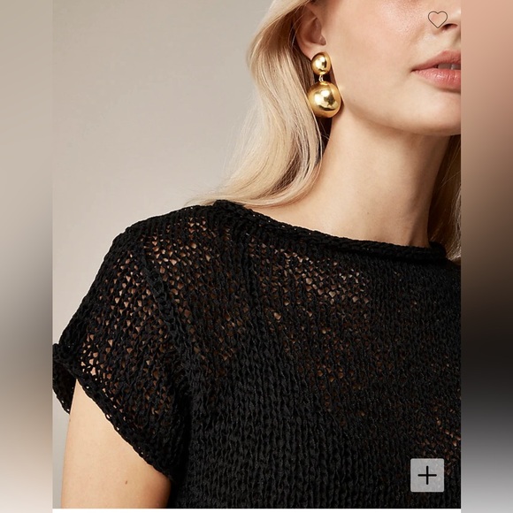 J. Crew NWT Textured Sweater Tee in White - Picture 3 of 11